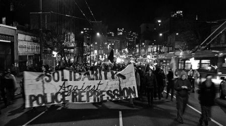200 Protest Police Repression in Vancouver