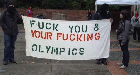 Corporate Media Not Happy with Anti-Olympic Protests...