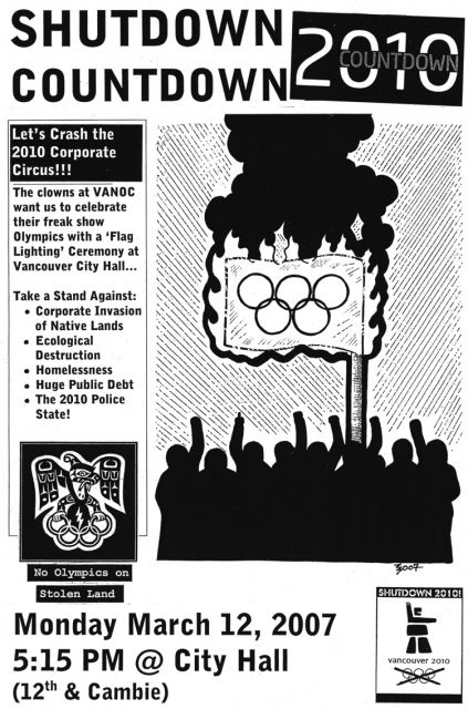 2010 Olympic Flag Illuminating Ceremony Disrupted