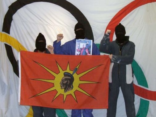 Native Warriors Claim Responsibility for Taking Olympic Flag