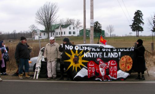 Torch Blocked, Forced to Detour at Six Nations