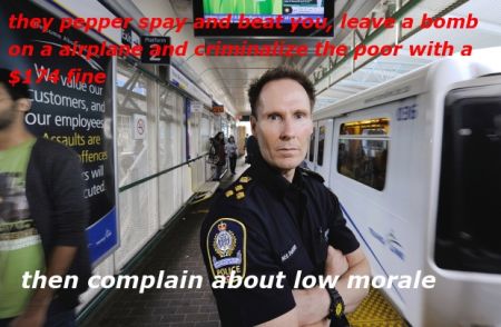 Transit Police Feeling Oppressed