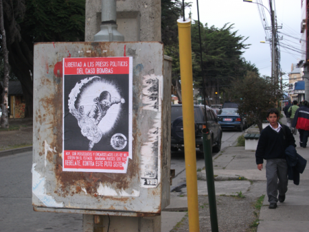 Solidarity poster from the streets of Santiago