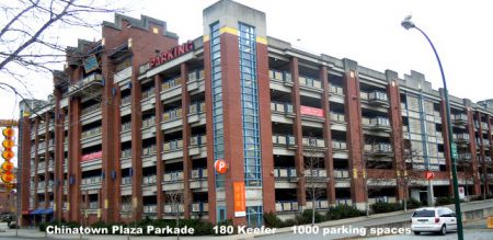 Chinatown Plaza Parkade – 1000 parking spaces