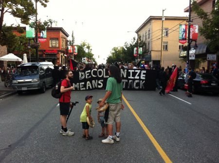 Confronting Canada Day Rally and March in Vancouver