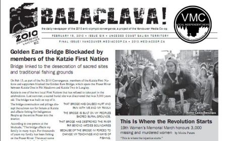 Balaclava! VMC Olympic Broadsheet, issue 6