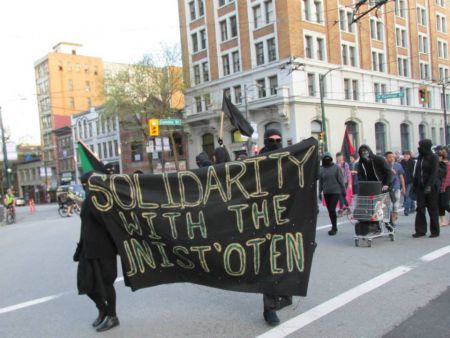 Vancouver Mayday 2014 Confronts Pipelines and Pigs