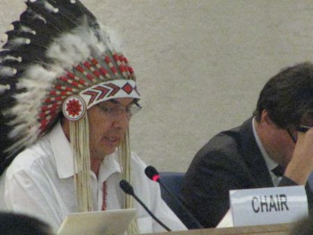 Chief Wilton Littlechild, Ermineskin Cree was both a Commissioner with Canada's Truth and Reconciliation Commission, and a member of the UN Expert Mechanism on the Rights of Indigenous Peoples. 
