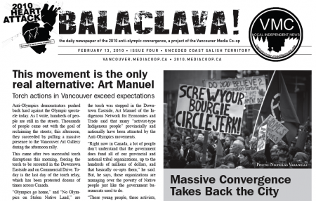 Balaclava! VMC Olympic Broadsheet, issue 4