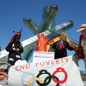 Poverty Olympics Torch Relay (onto London 2012)