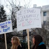 Nelson Rallies to Support Democracy in Egypt