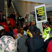 Protest at Goldcorp‘s Annual General Meeting 