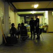 Inside the shelter - City and police pressure squatters