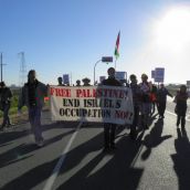 Anti-Israeli Apartheid Protest at Delta Docks