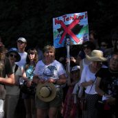 Protest at Kinder Morgan Trans Mountain Pipline
