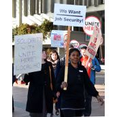 Rally for 160 food workers axed by SFU