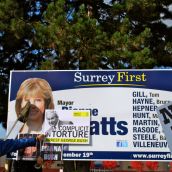 Occupy Surrey: George Bush Met by the War Criminal Welcoming Committee