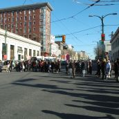 Residents demand police free streets in Vancouver's Downtown East Side