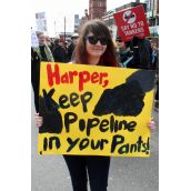 Harper, Keep Your Pipeline in Your Pants! Victoria, April 15, 2012. Photo: Sandra Cuffe