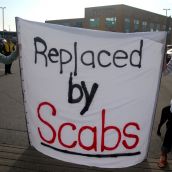 What Do You Do With a Scab? Picket!