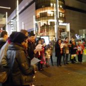 Harper Is No Santa Flashmob Hits Downtown
