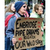 Enbridge Pipe Dreams Threaten Our Wild Streams. Victoria, April 15, 2012. Photo: Sandra Cuffe