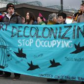Start Decolonizing. Community March Against Racism. Vancouver, March 18, 2012.