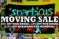 Spartacus Books is on the move...