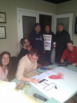 Occupation of Andrew Saxton’s office in North Vancouver