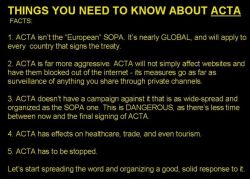World War Web Advisory #2: We Must Stop ACTA (the Anti-Counterfeiting Trade Agreement)