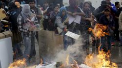 Ballots and Ballot Boxes burn in Guerrero, Mexico, June 2015