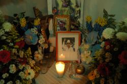 A Memorial to Mariano Abarca in his home in Chicomuselo, Chiapas