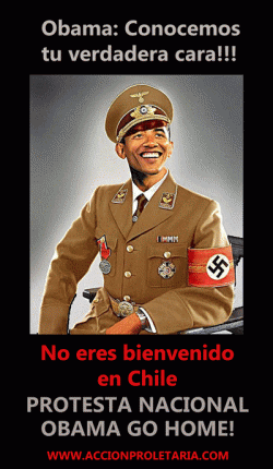 Repudiate the Presence of  Obama in  Chile and Latin America - Vancouver, BC.