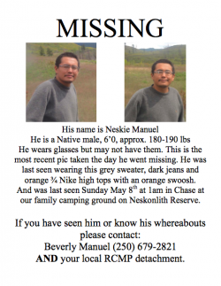May 12: Search Continues for Neskie Manuel