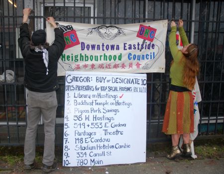 The 10 sites targeted for social housing by the DNC