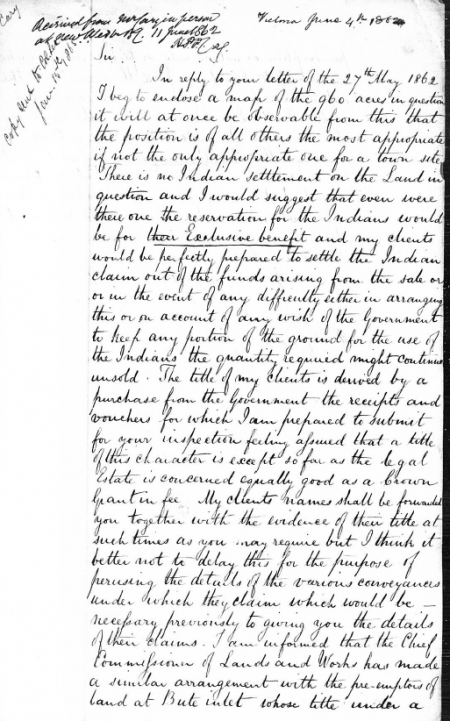 George Cary's letter, June 4 1862, page 1.
