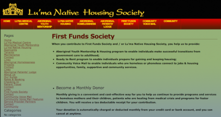 Lu'ma Native Housing Society / First Funds Society