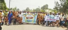 Marching on Ogoni Day, January 24, for a stop to drilling and pipelines in Ogoni lands.