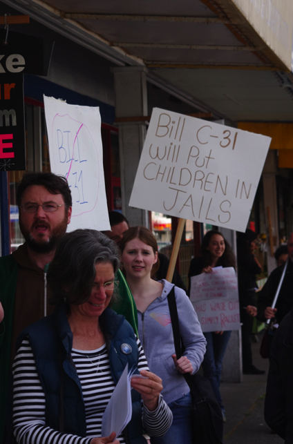 Protest against Bill C-31