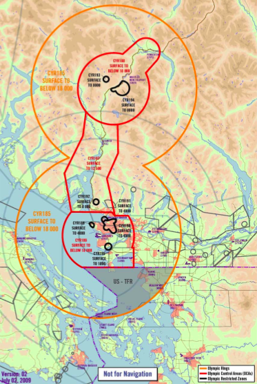 2010 Olympic Airspace Map by NavCan