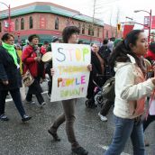 Community March Demands Safe Housing for Women. Vancouver, March 22, 2011. Photo: Sandra Cuffe