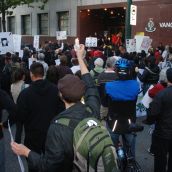 Rally at Main St Vancouver Police Station 