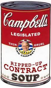 Gordon Campbell`s Ripped -Up Contact Soup