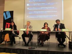 Panelists at the City of Vancouver project on migrant workers 